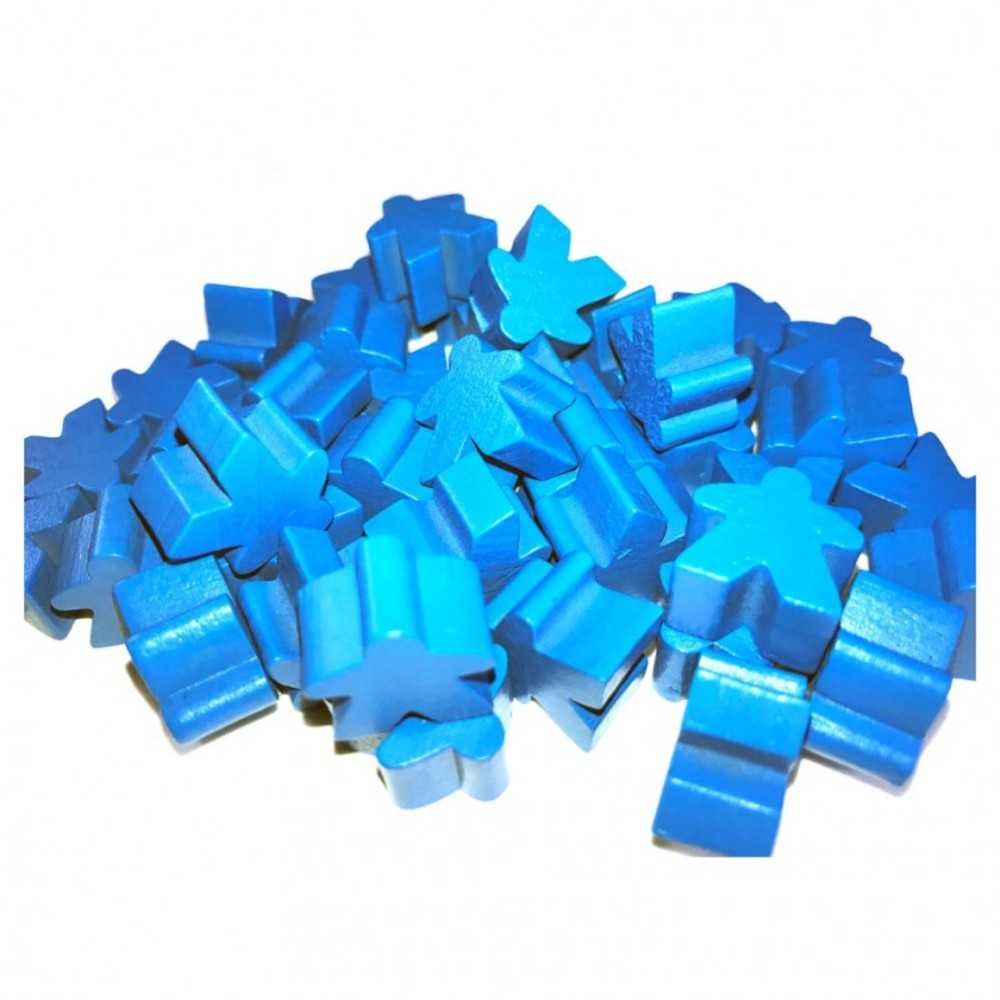 Wooden Meeples Bu (50)