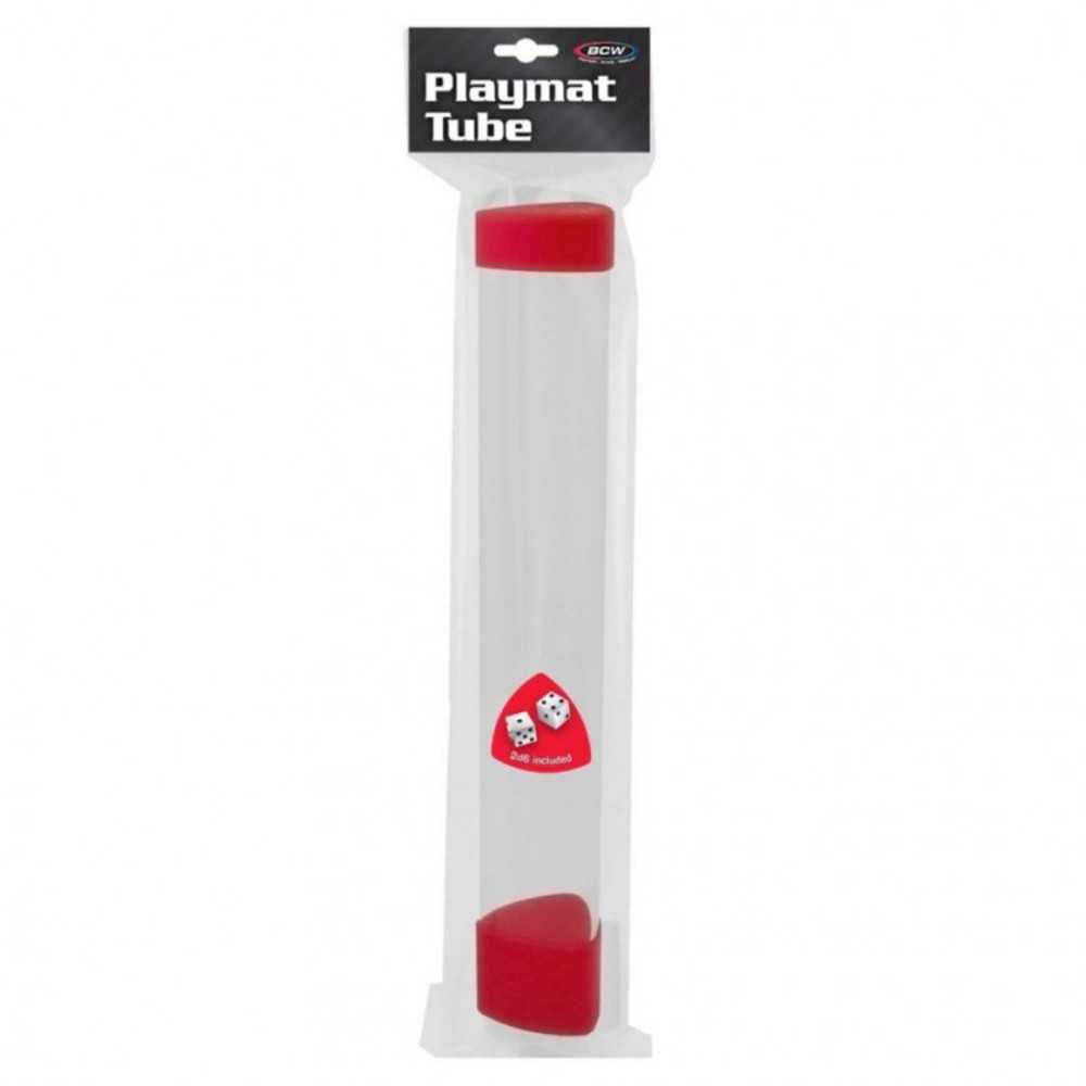 Play Mat Tube: Cl With Rd Caps/Dice