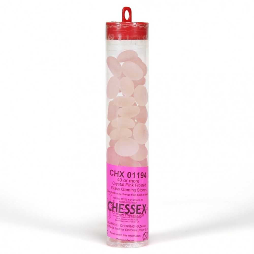 Glass Stones Tube: Crystal Fr Pk (40)