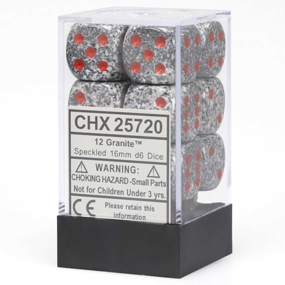 D6 Cube16mm Sp Granite (12)
