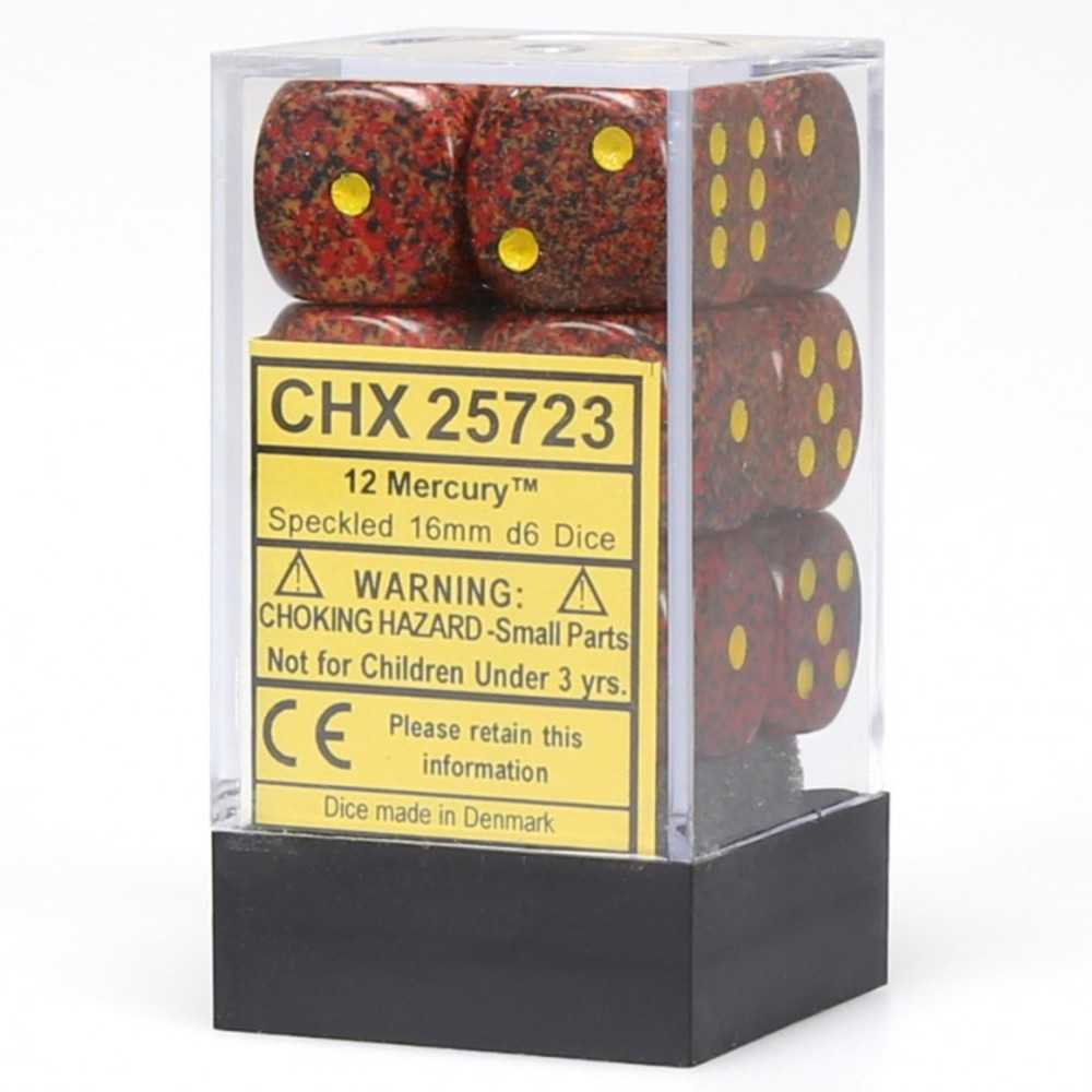 D6 Cube16mm Sp Mercury (12)