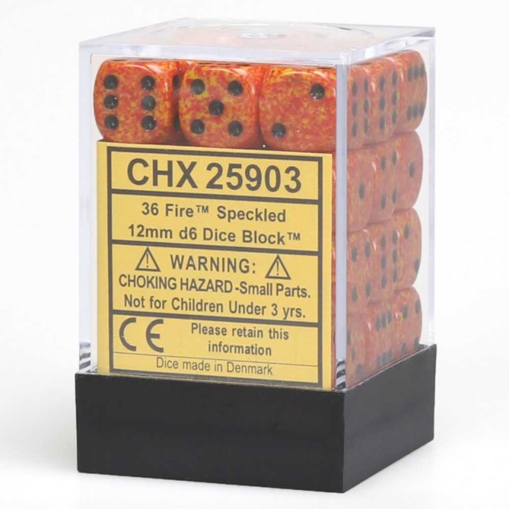 D6 Cube12mm Sp Fire (36)