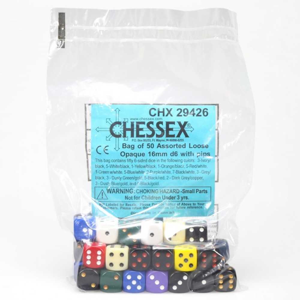 D6 Bag16mm Op W/Pips (50)