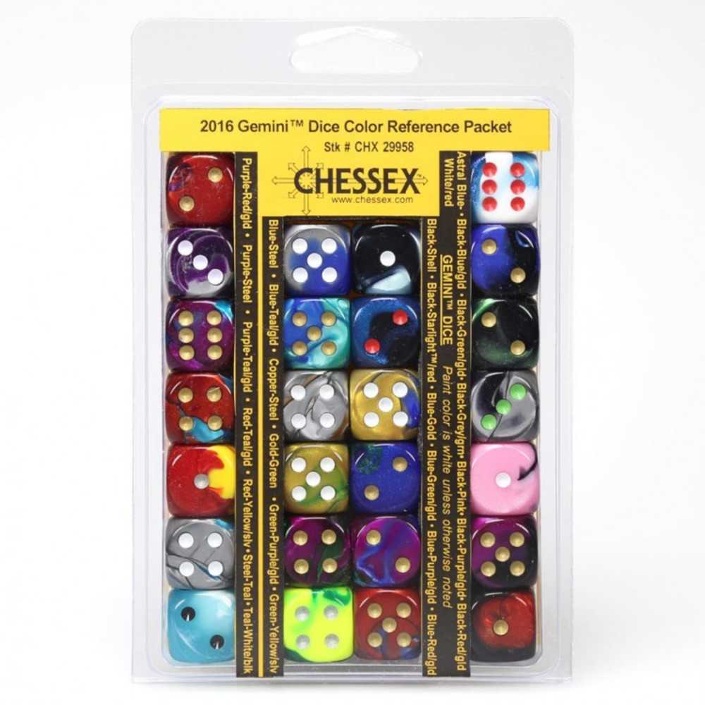 2015 Gemini Dice Color Reference Packet
