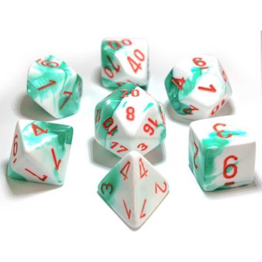 7 Set Cube Lab Dice Gemini Mint Grw Hor