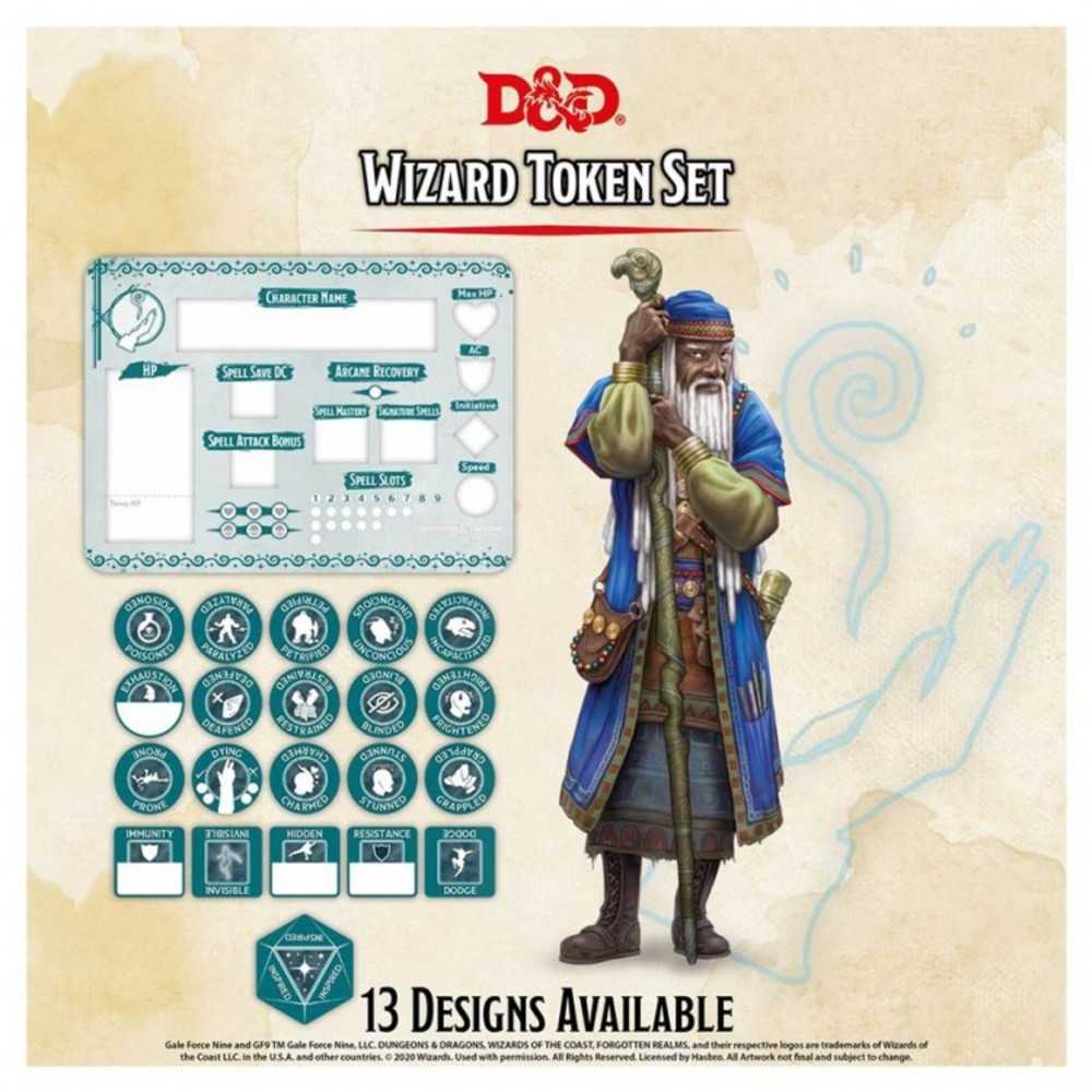 Dungeons & Dragons : Character Tokens: Wizard