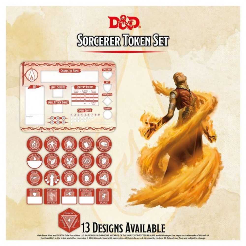 Dungeons & Dragons : Character Tokens: Sorcerer