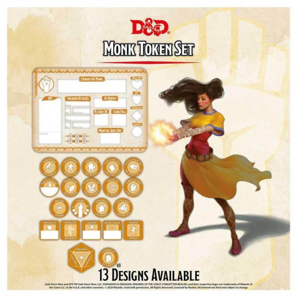 Dungeons & Dragons : Character Tokens: Monk