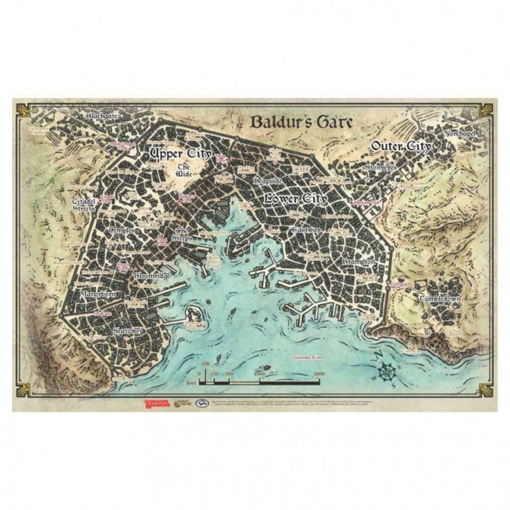 Dungeons & Dragons : Baldur's Gate Di A:Baldur's Gate Map