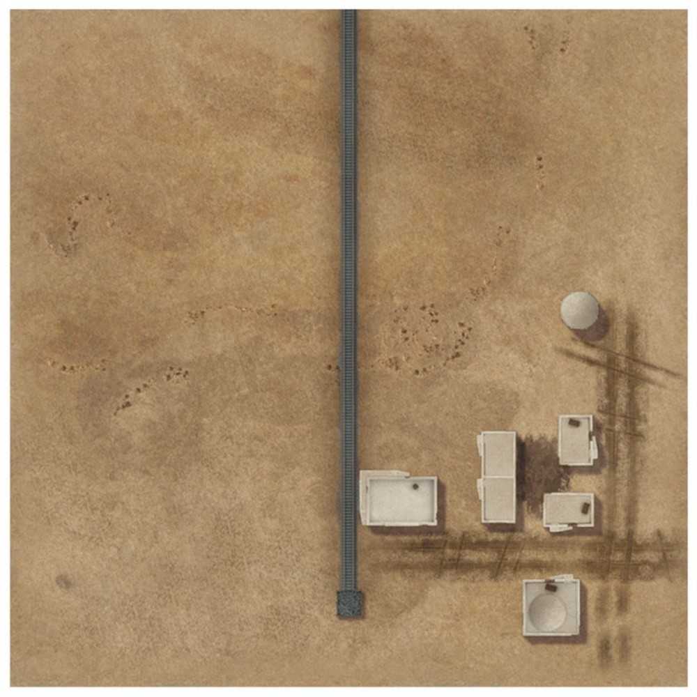 Tanks: Desert 2 Game Mat 36" X 36"