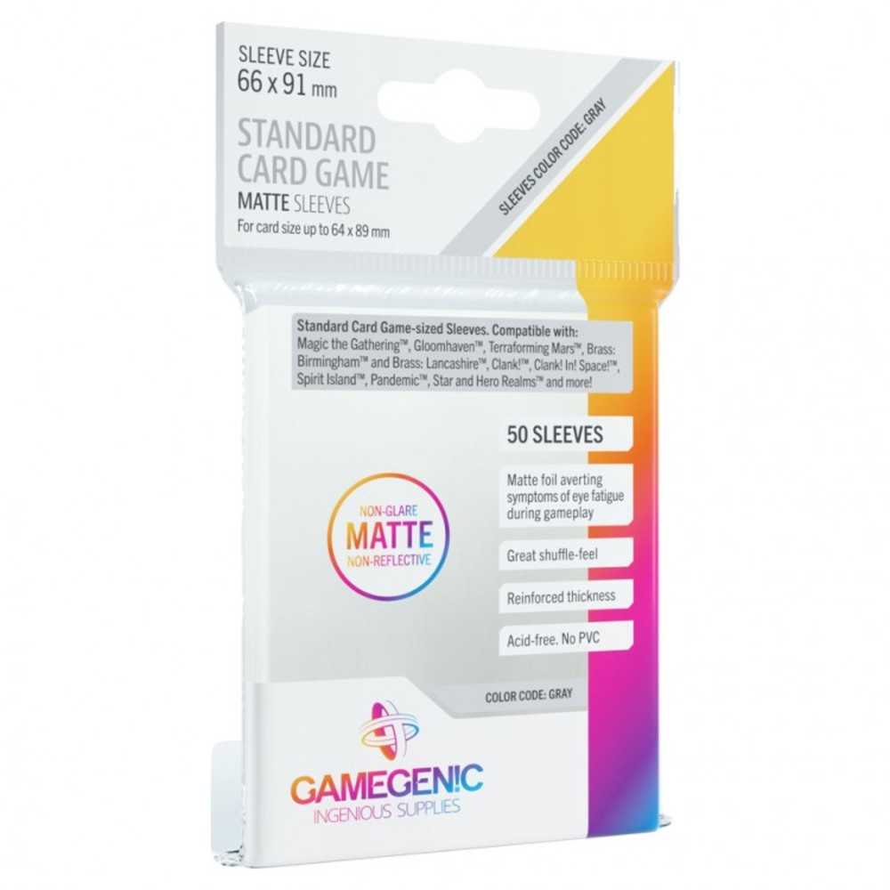 Dp: Matte: Standard Card Came Grey (50)
