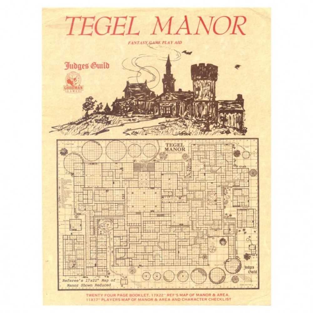 1 E: Judges Guild: Tegel Manor Classic Rp