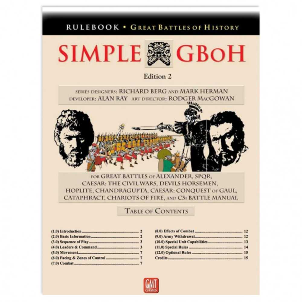 Simple Great Battles Of History Rules