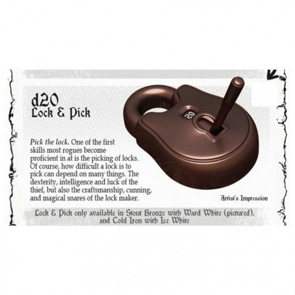 Dice: D20 Lock & Pick: Stout Bz/ Ward Wh