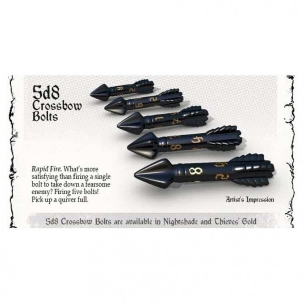 Dice: 5d8 Crossbow Bolts: Nightshade