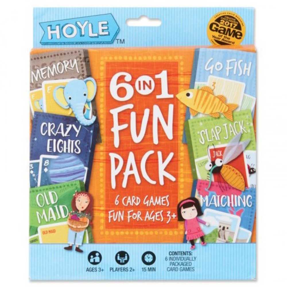 Child Card Games: 6 In 1 Fun Pack