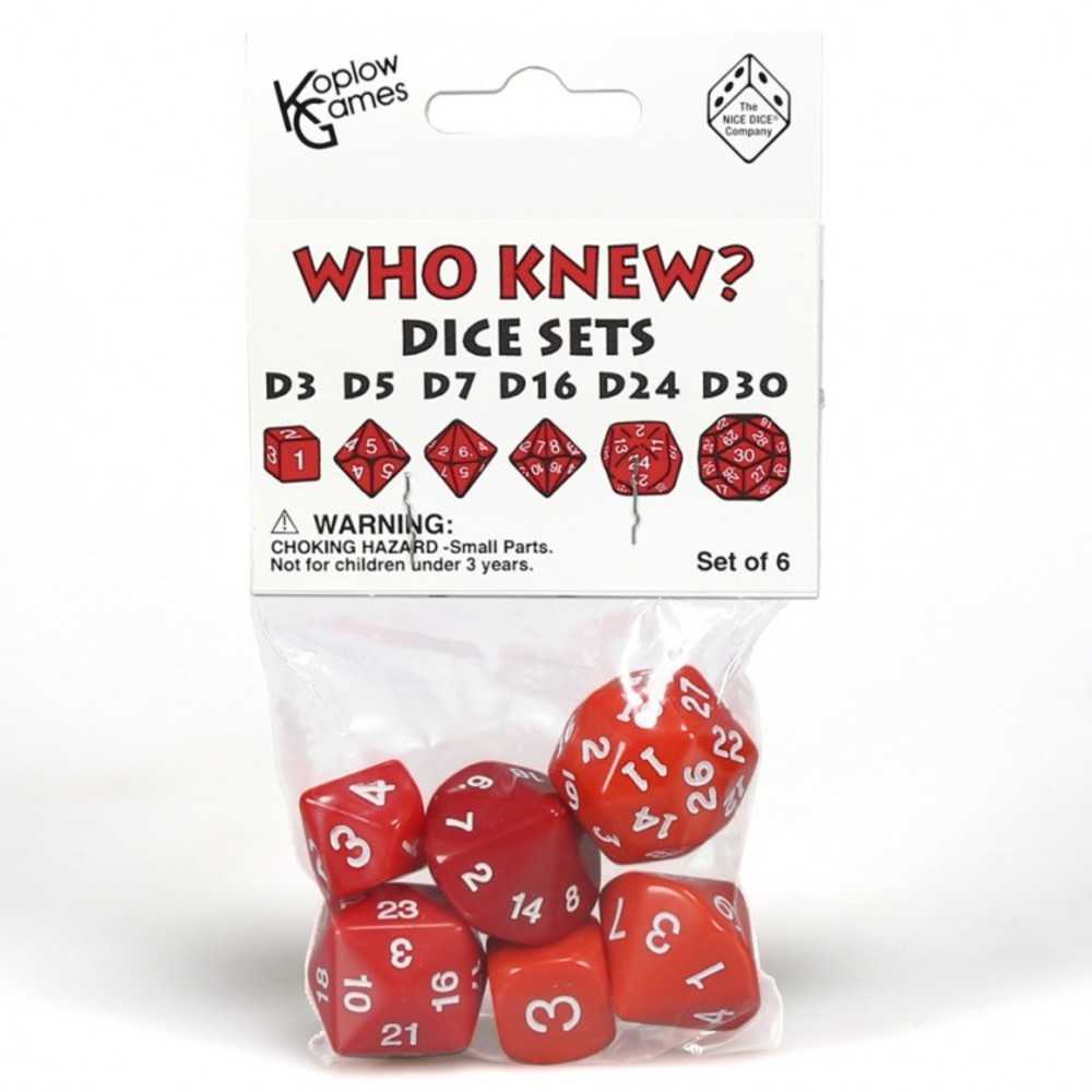 Who Knew? Dice Set R Dwh