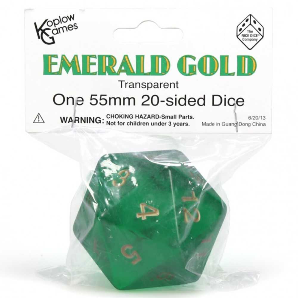 Emerald Gold Countdown D20 Tr 55mm