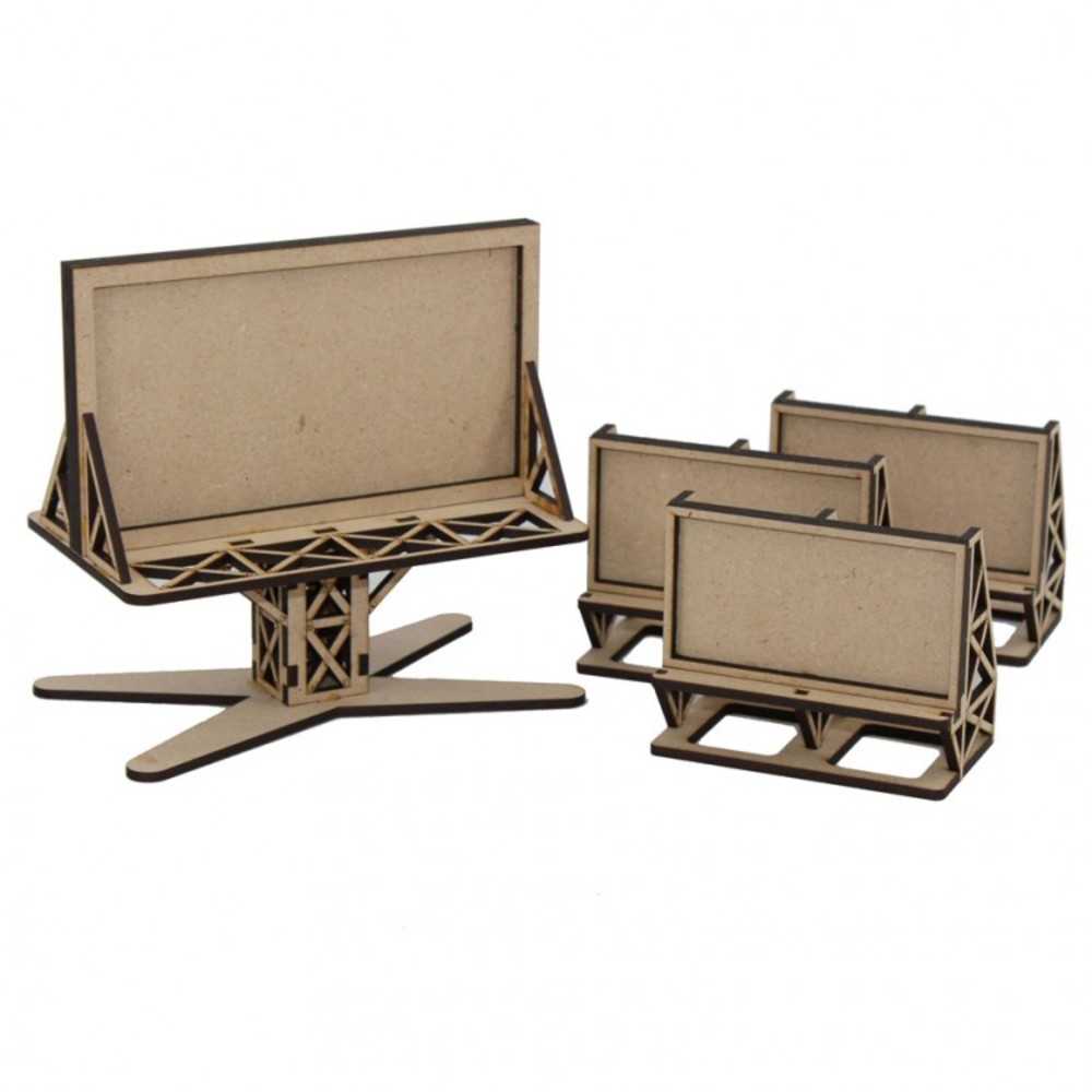 Gaslands: Steel Gridwork Billboard Set