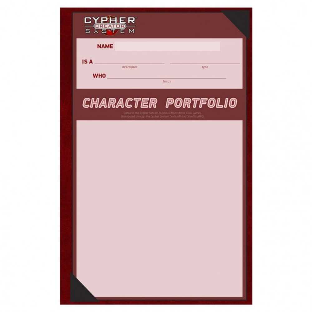 Cypher System: Character Portfolio