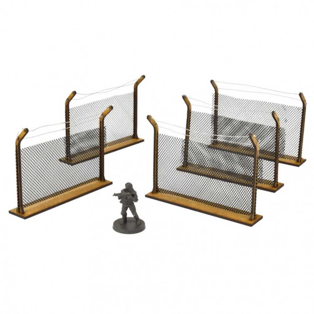 Wd: Chain Link Fences Mdf Scenery Kit