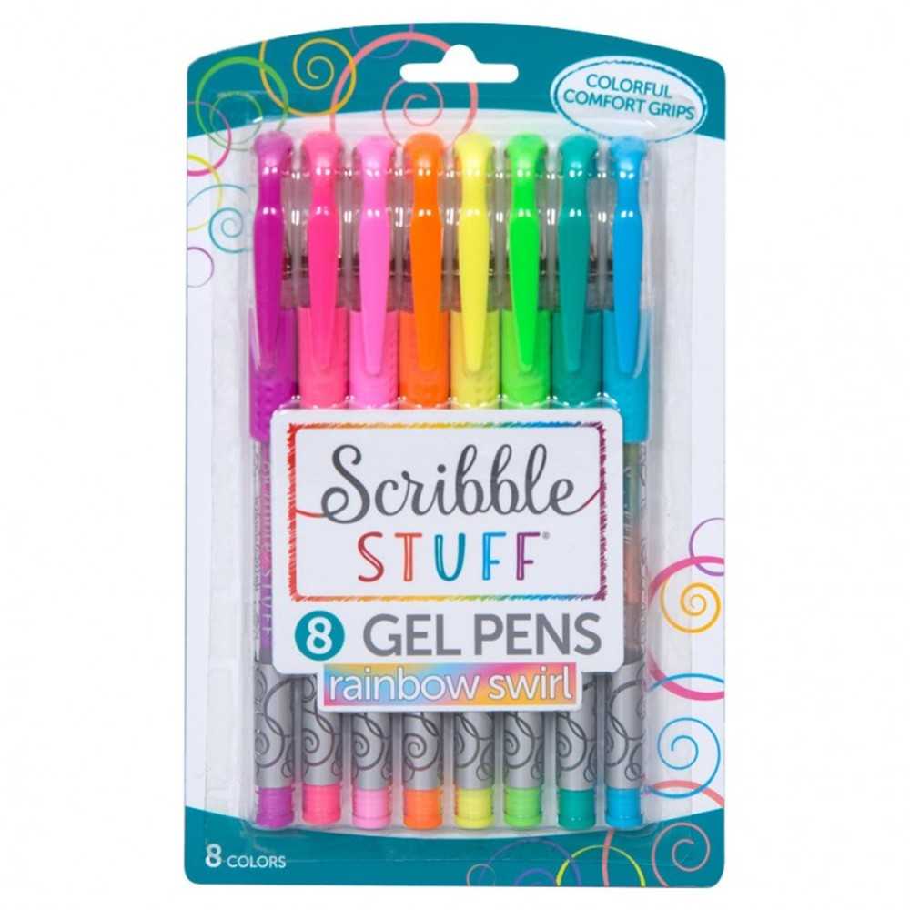 Ra: Ss: 8ct Gel Pens Rainbow Swirl (48)