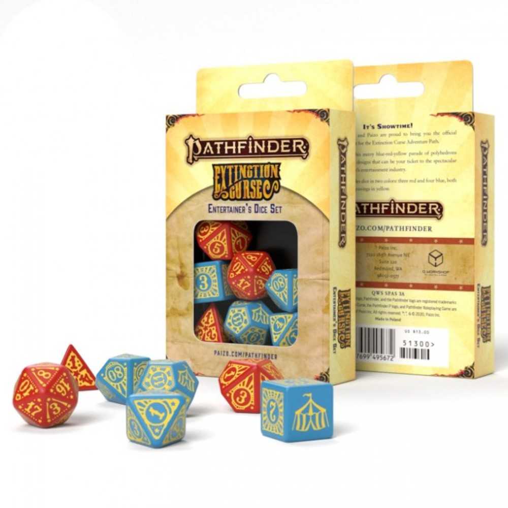 Pfrpg: Ext Curse Entertainers Dice Set