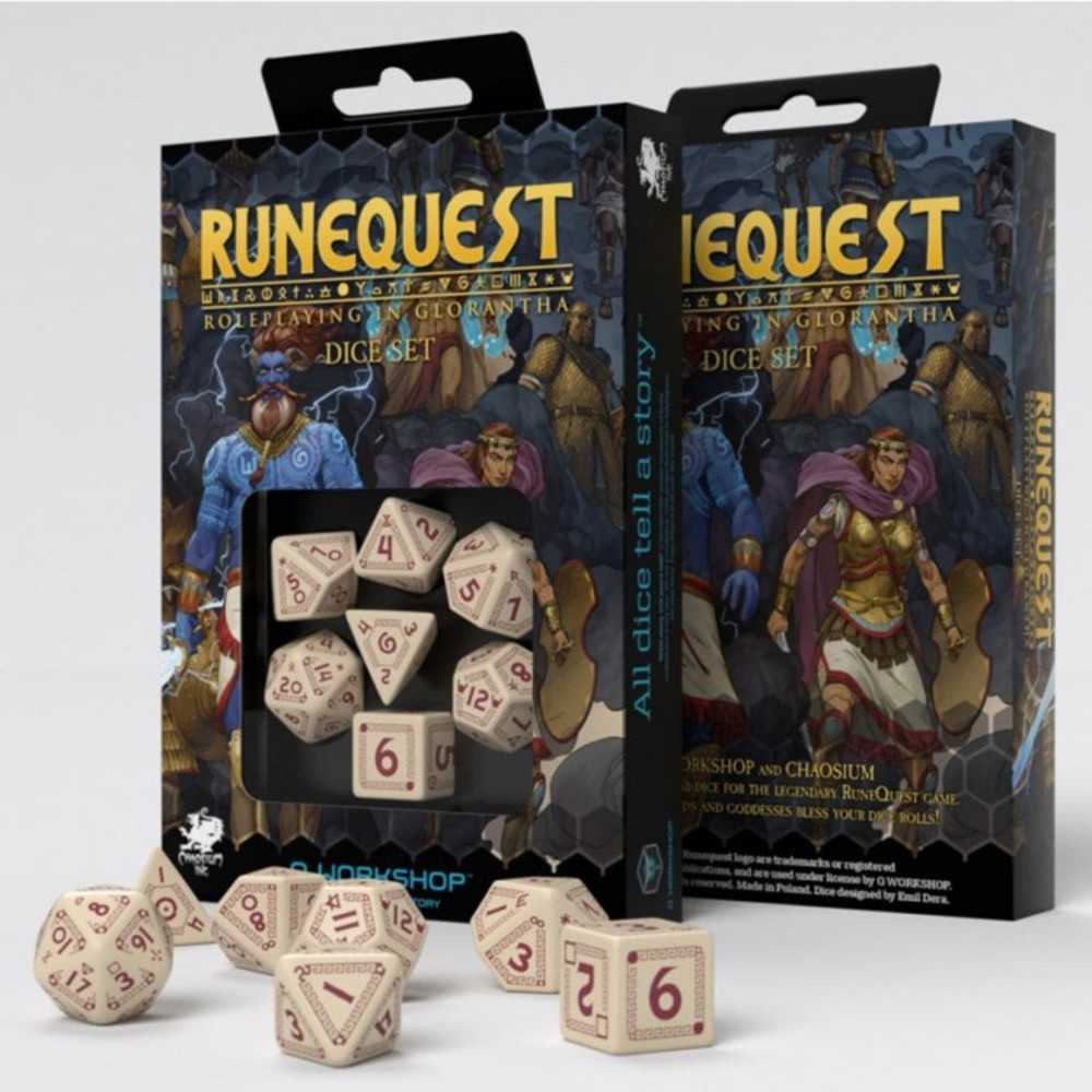 7 Set Rune Quest Beig Eburgundy