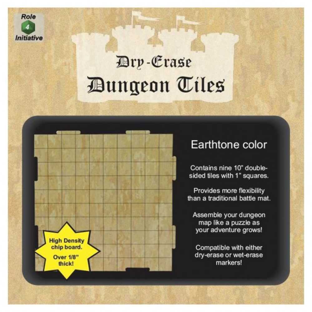 Dungeon Tiles: Earthtone: 10" Square (9)