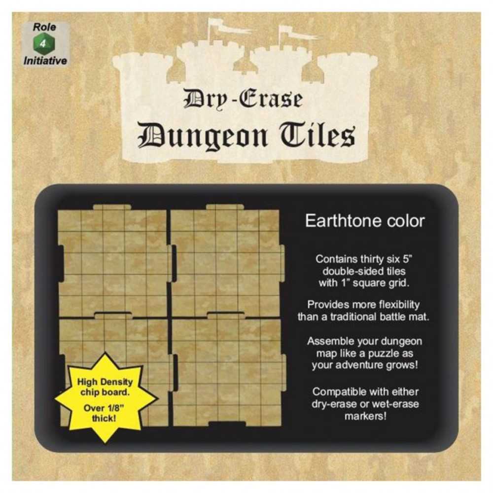 Dungeon Tiles: Earthtone: 5" Square (36)