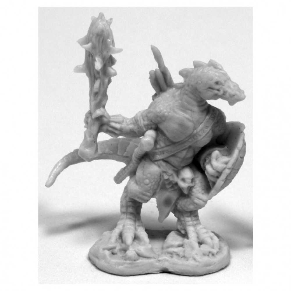 Bones: Lizardman W/Club & Shield W3