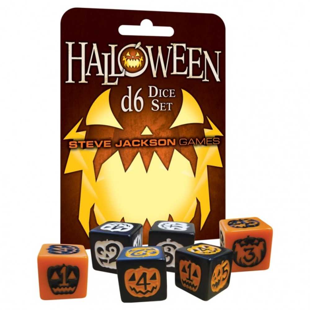 D6 Halloween Dice Set (6)