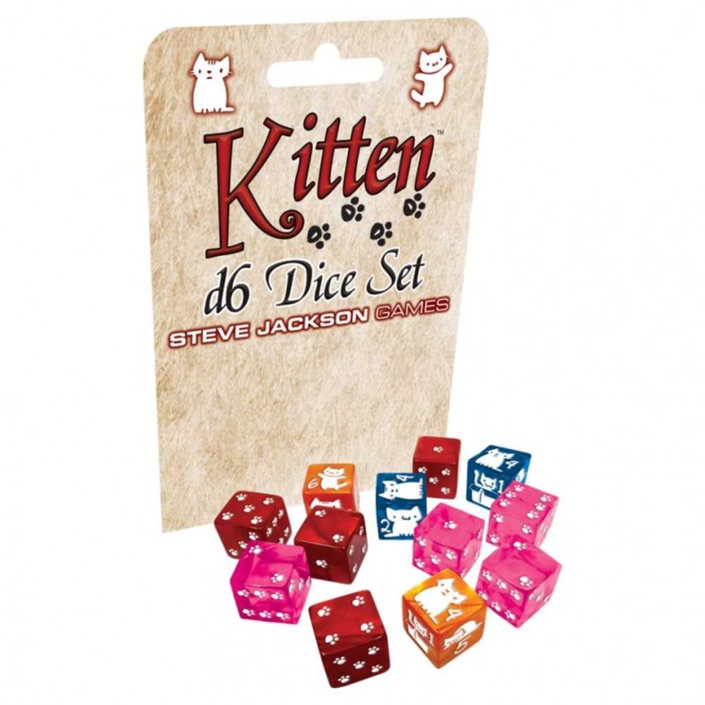 D6 Kitten Dice Set (12)