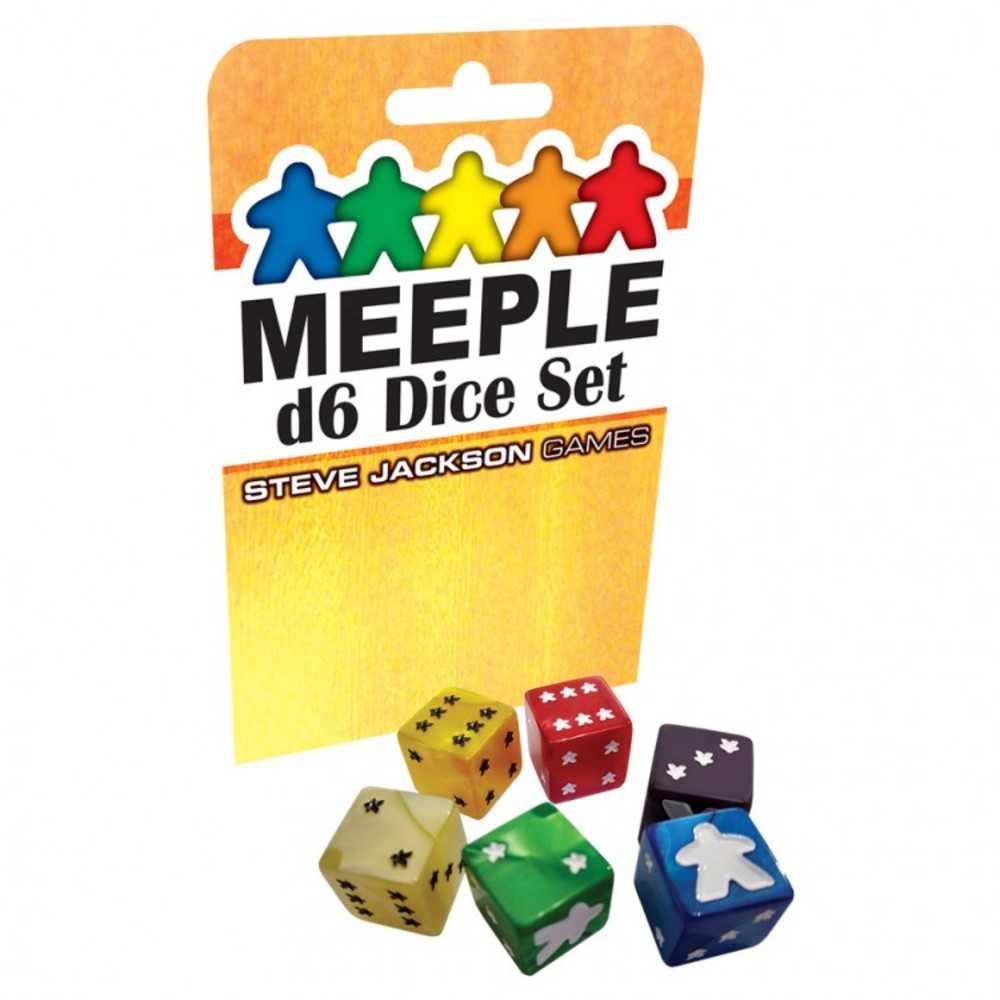 D6 Meeple Green Dice Set (8)