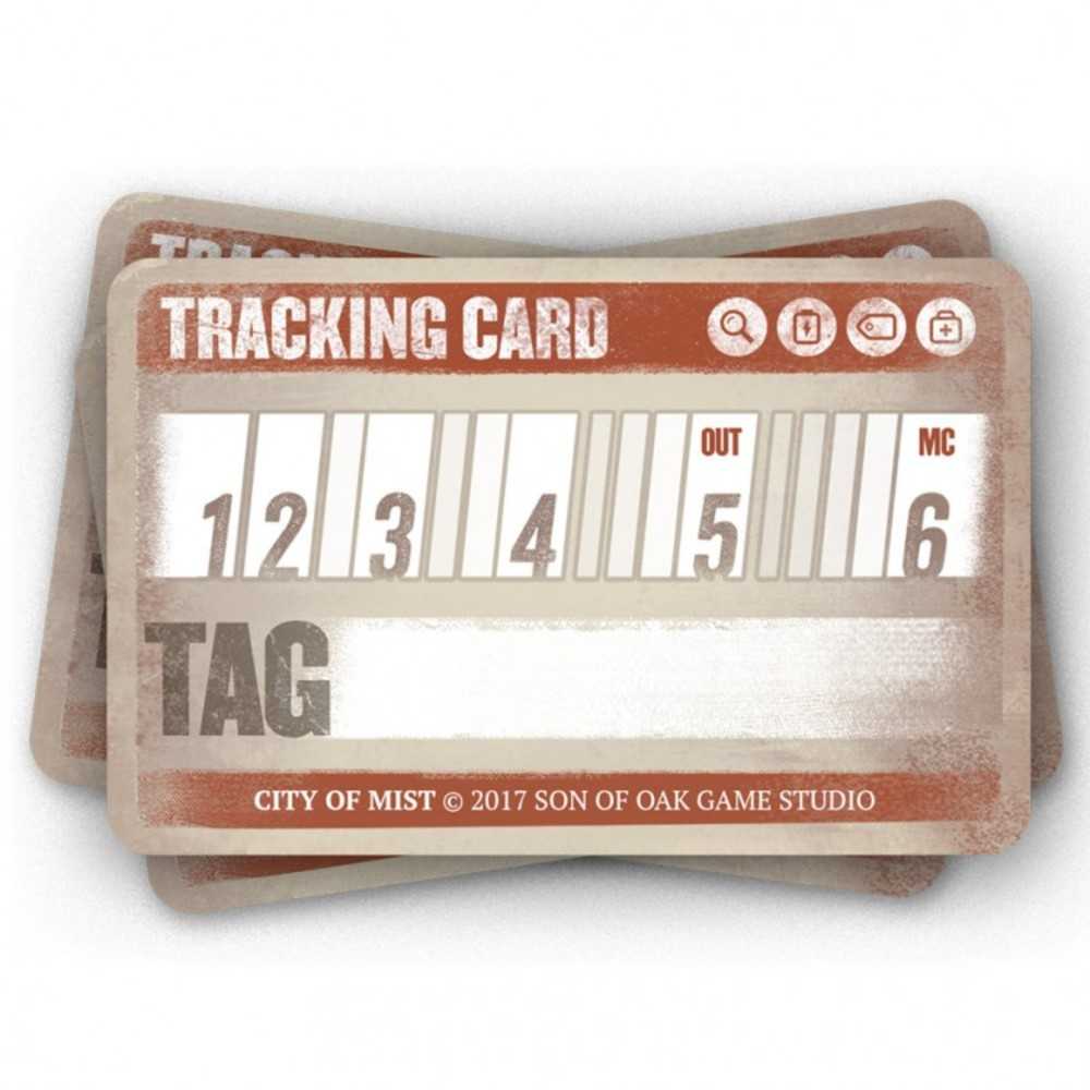 City Of Mist Role Playing Game Tracking Cards
