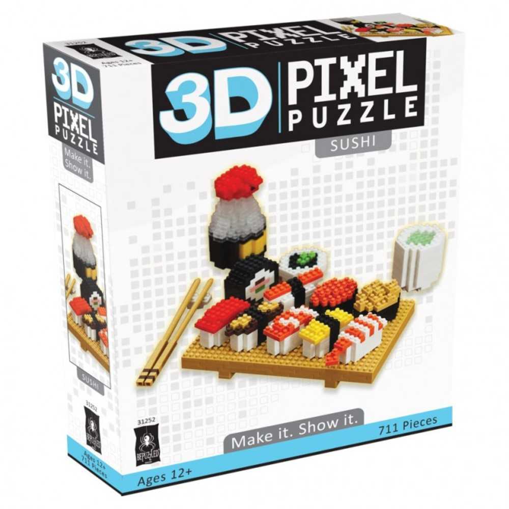 Puzzle: 3 D Pixel: Sushi