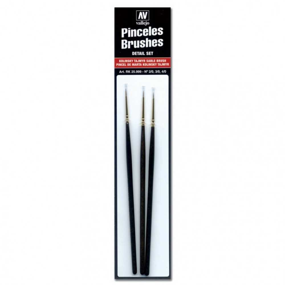Brush Set: Detail Set Kt (4/0, 3/0, 2/0)