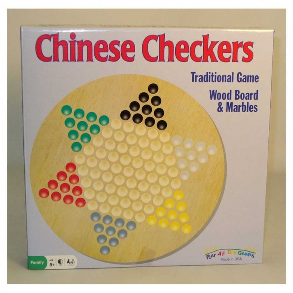 Chinese Checkers Wood with Marbles