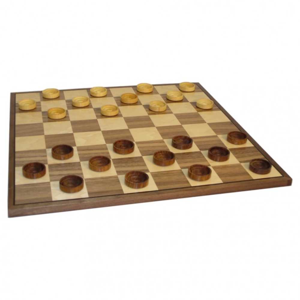 15" Checkers Walnut/Maple Board