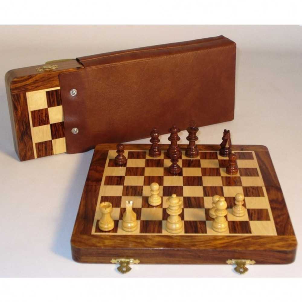 10 In Magnetic Folding Chess Set W.Pouch