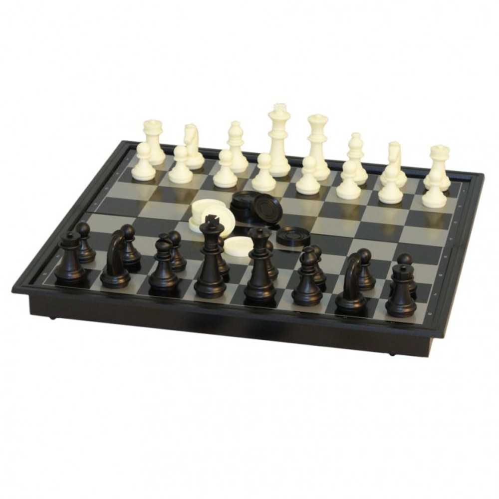 10" Magnet Chess W Non Magnet Checkers