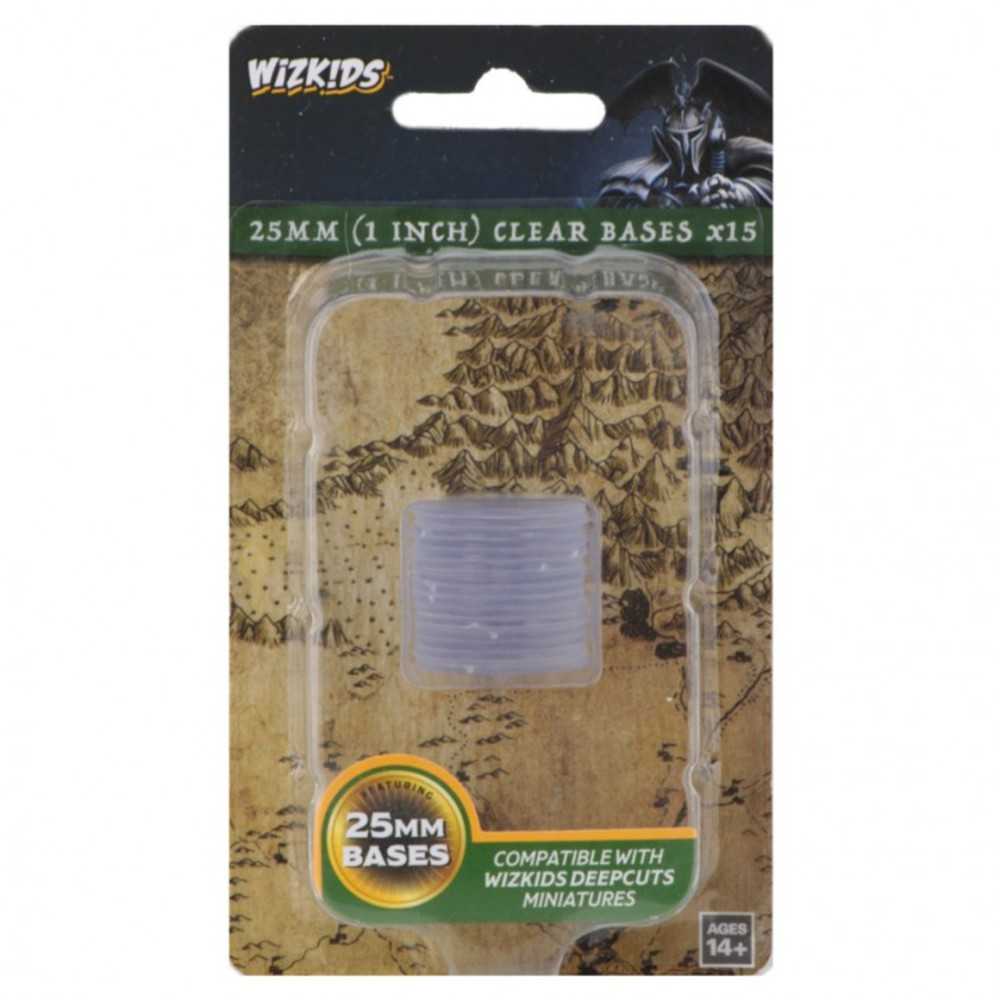 Wzk DC: Clear 25mm Round Base (15ct.)