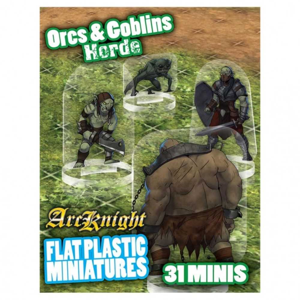 Flat Plastic Minis: Orcs & Goblins Horde