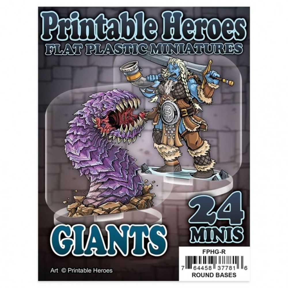 Flat Plastic Minis: Print: Giants