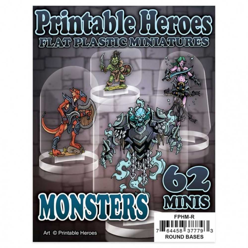Flat Plastic Minis: Print: Monsters Pack