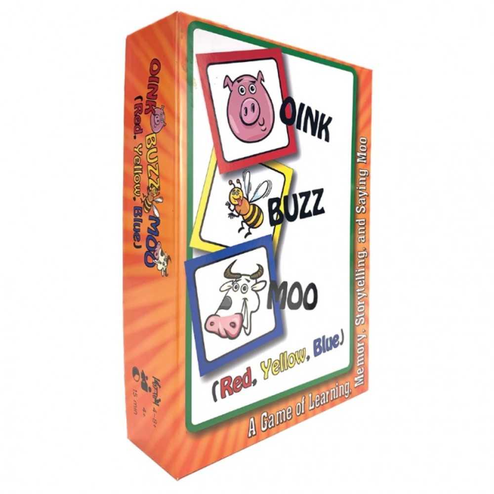Oink Buzz Moo Red Yellow Blue