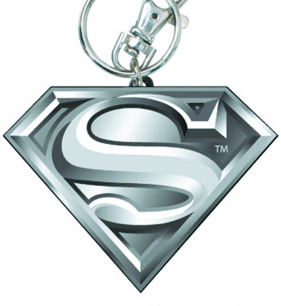 Superman Symbol Pewter Keyring 
