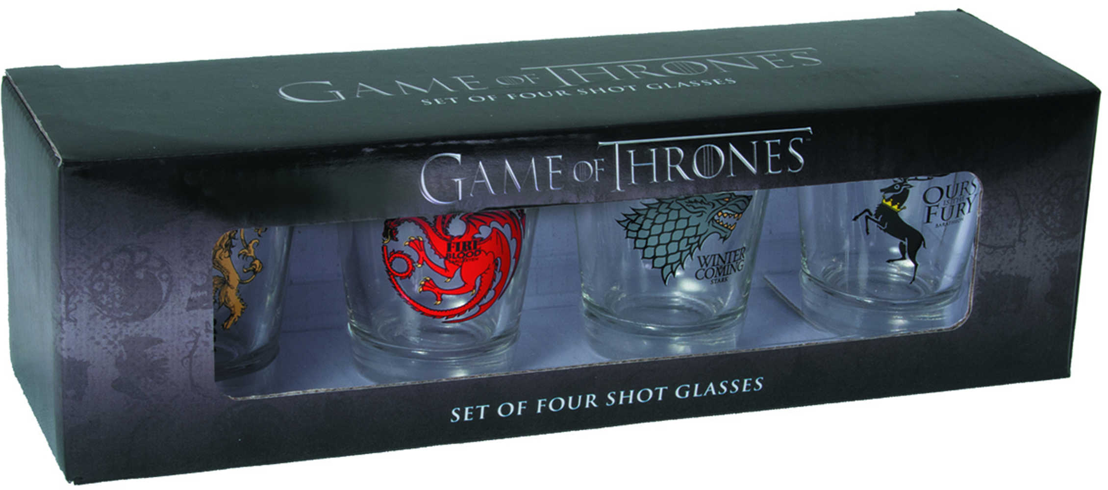 Game Of Thrones Shot Glass Set Baratheon Targaryen Lannister
