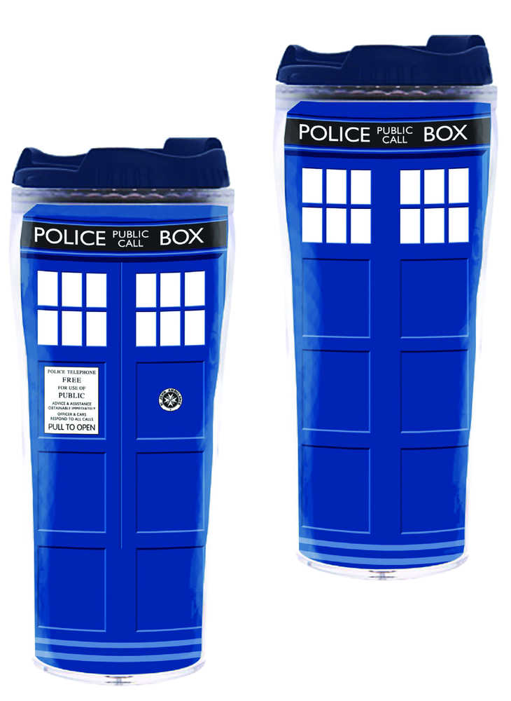 Doctor Who Tardis Full Color Flask 
