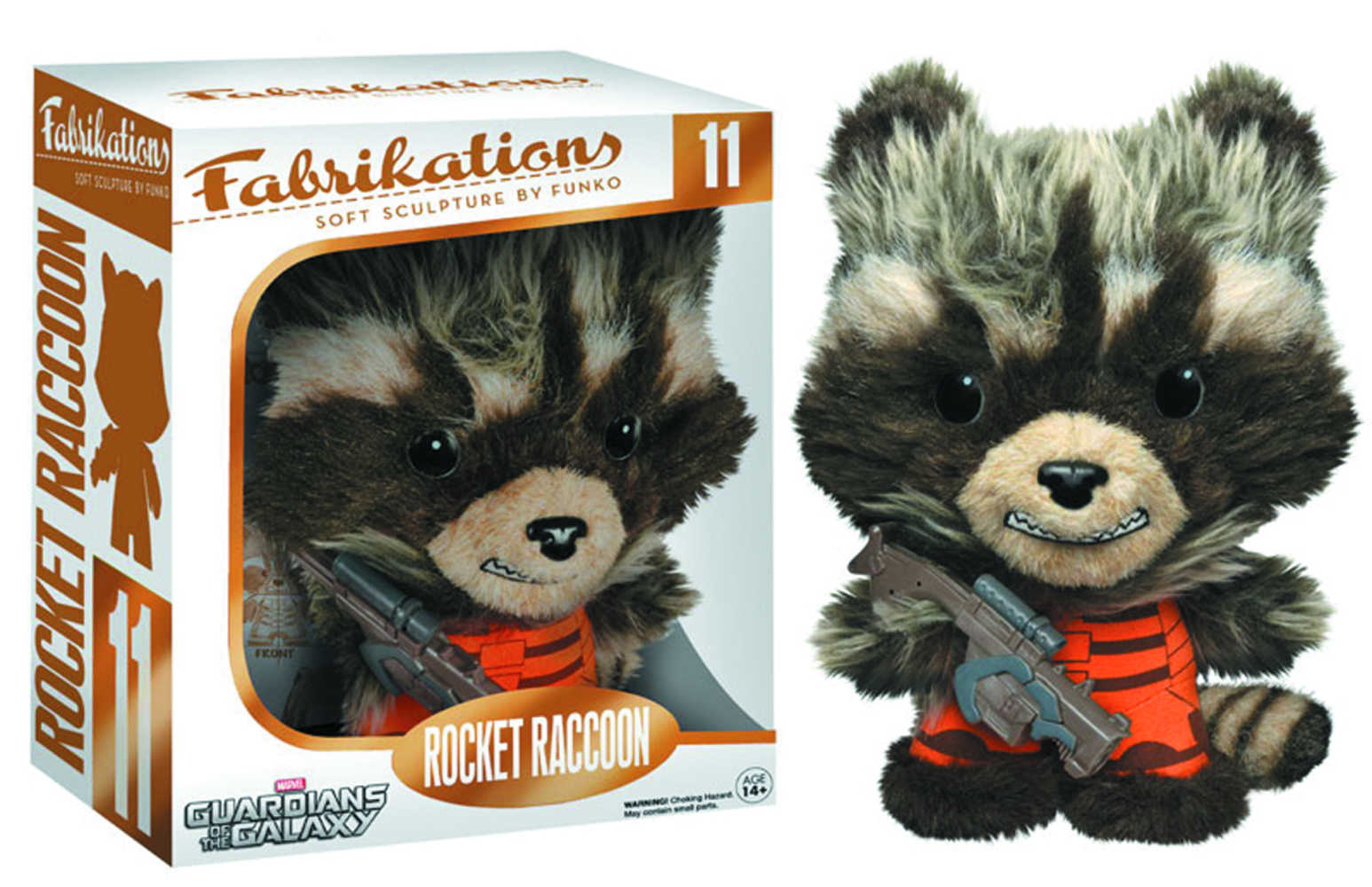 Fabrikations Gotg Rocket Raccoon Soft Sculpt Plush Figure 